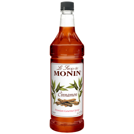 MONIN Monin Cinnamon Syrup 1 Liter Bottle, PK4 M-FR012F